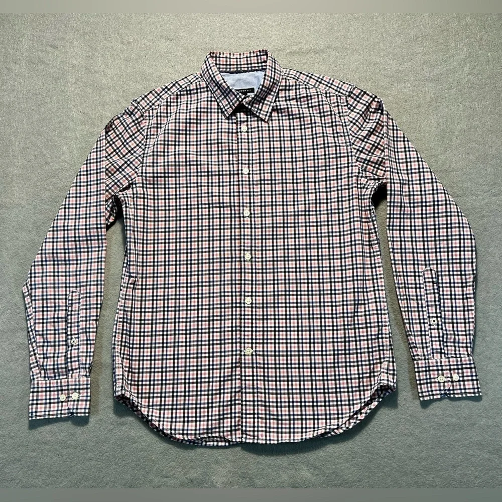 Banana Republic Camden Fit Shirt Men’s Small Check Button Up Long Sleeve